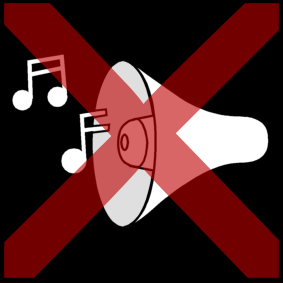 loudspeaker / music: loudspeaker